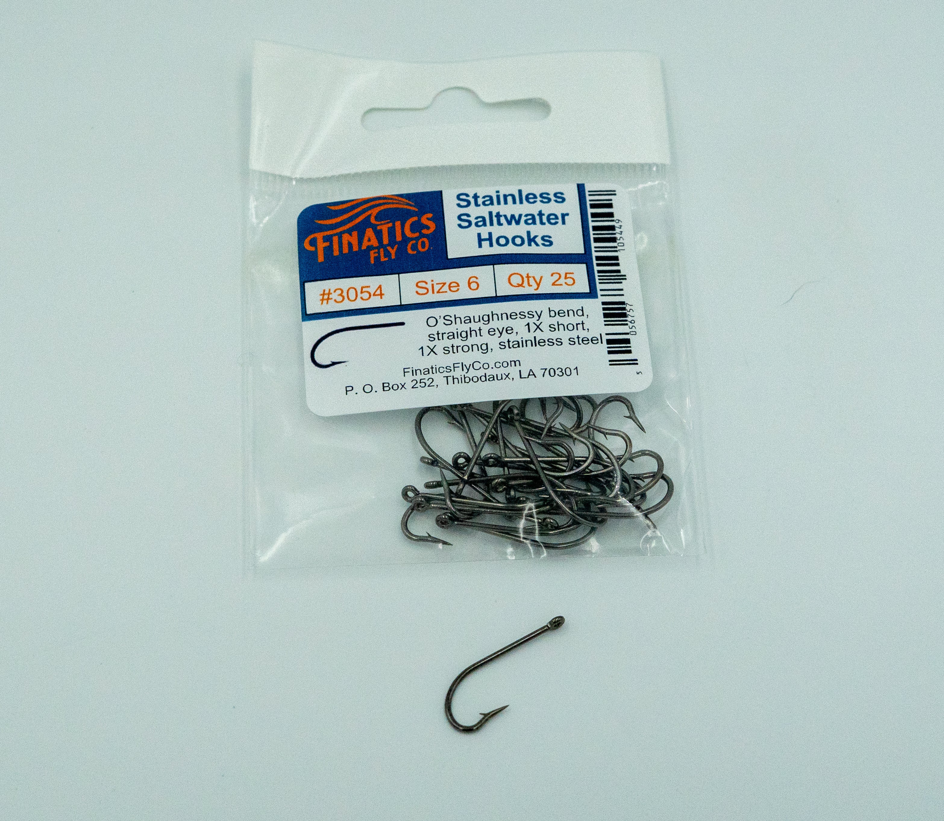 Streamer O'Shaughnessy 1X Short – Finatics Fly Co. Stainless Saltwater Hooks