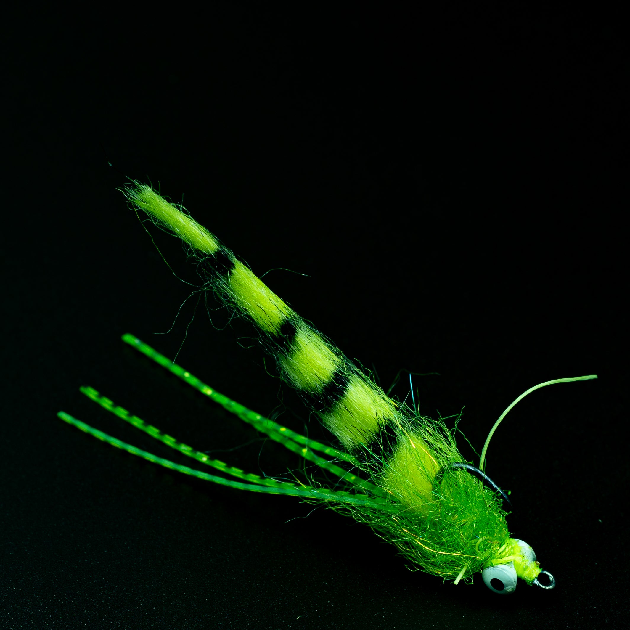 BackCast Creeper Mini- Finatics Fly Company Fly in Chartreuse