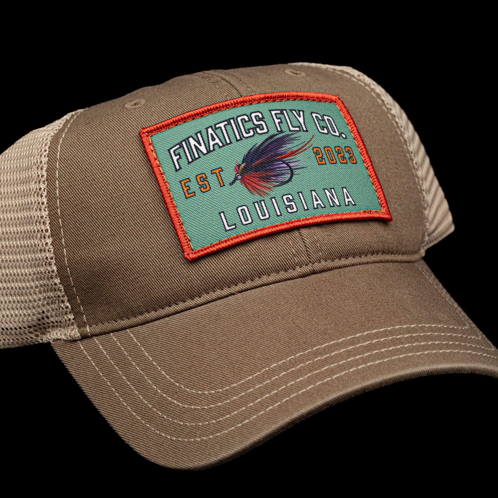 Hunter Orange Duck Camo Patch Hat — FINATICS Fly Fishing Apparel