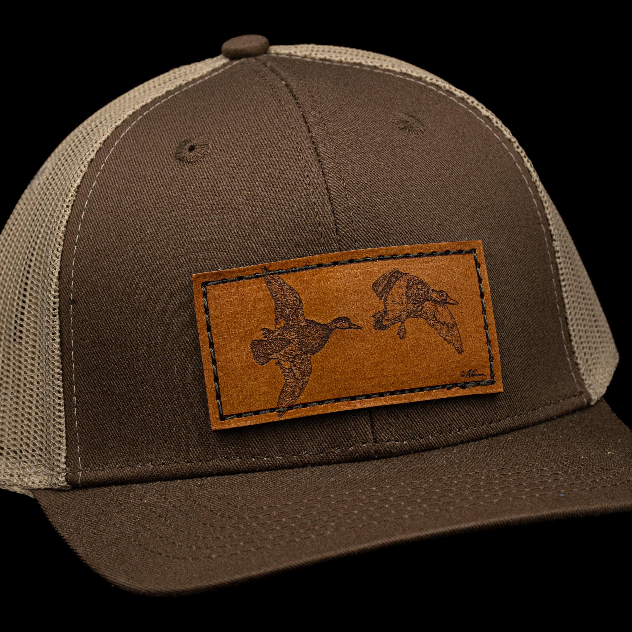 Mallards Leather Patch Trucker Hat – Finatics Fly Company