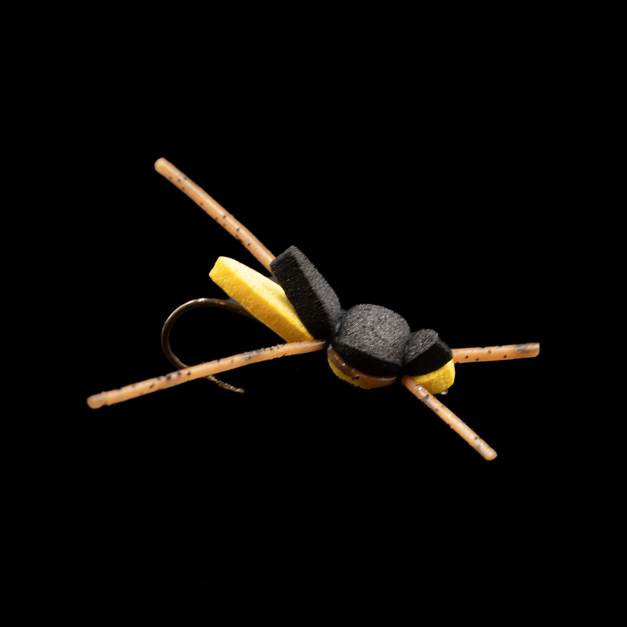Nitro Beetle foam dry fly on a Mustad #10 hook - FINATICS Fly Company - view 2