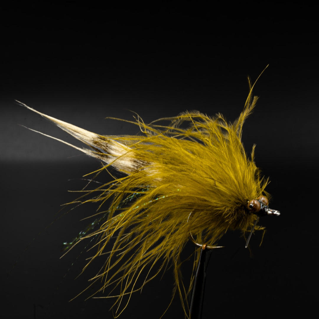Bedhead Bull in Olive - FINATICS Marsh Series bull redfish fly