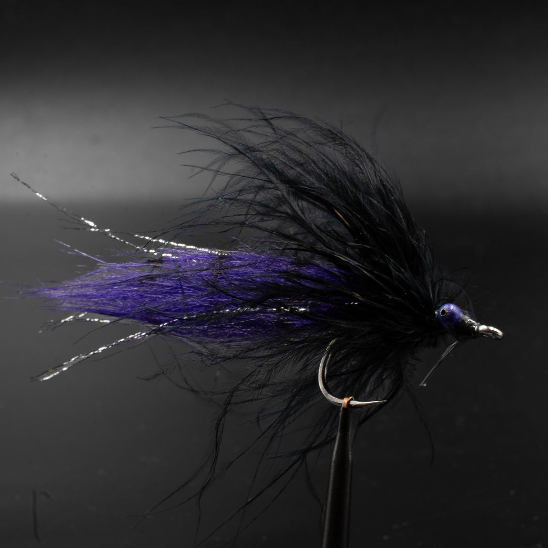 Bedhead Bull in Purple - FINATICS Marsh Series bull redfish fly