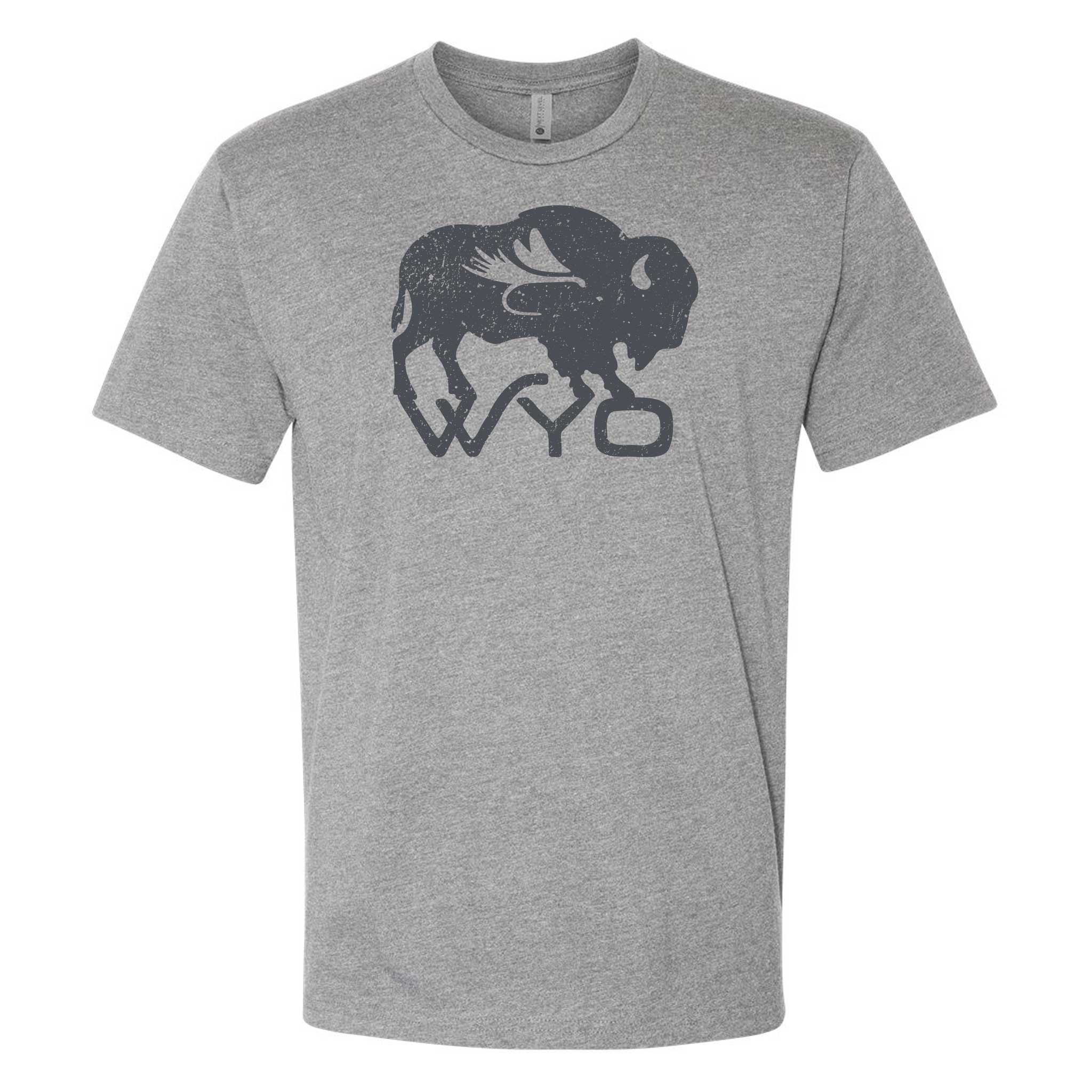 Wyo Fly Bison Logo Tee