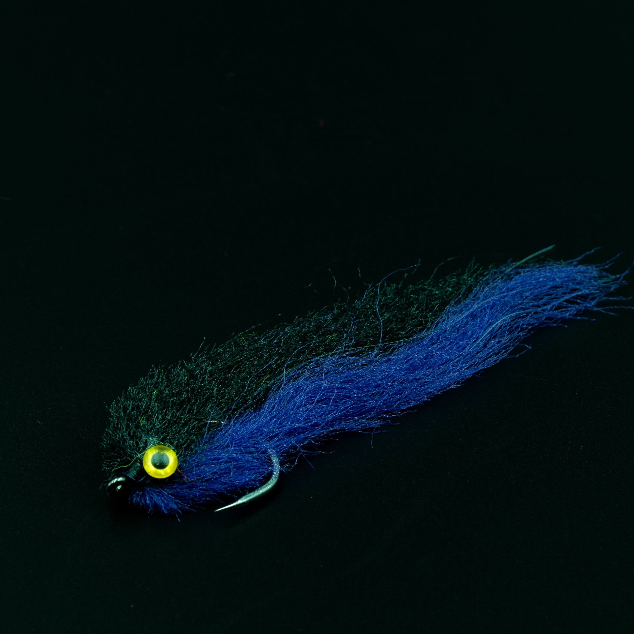 Bayou Bull Minnow – Finatics Fly Company in Purple and Black
