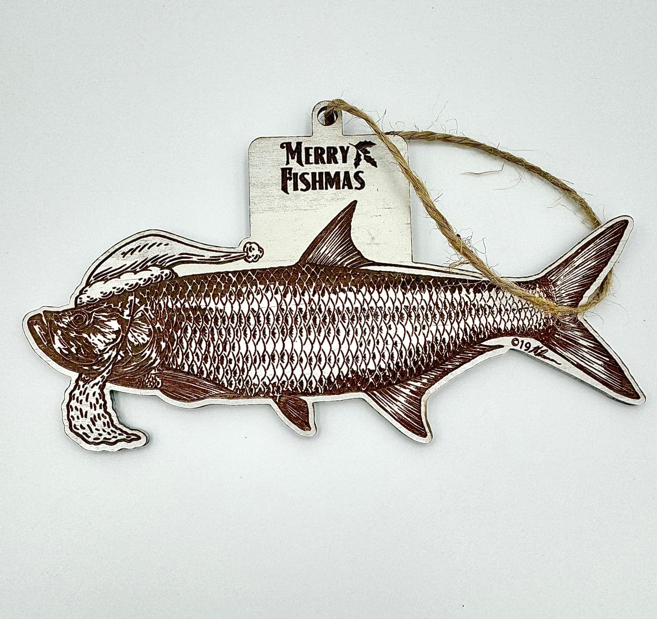 Wood Christmas Ornaments - Tarpon Fishmas Ornaments