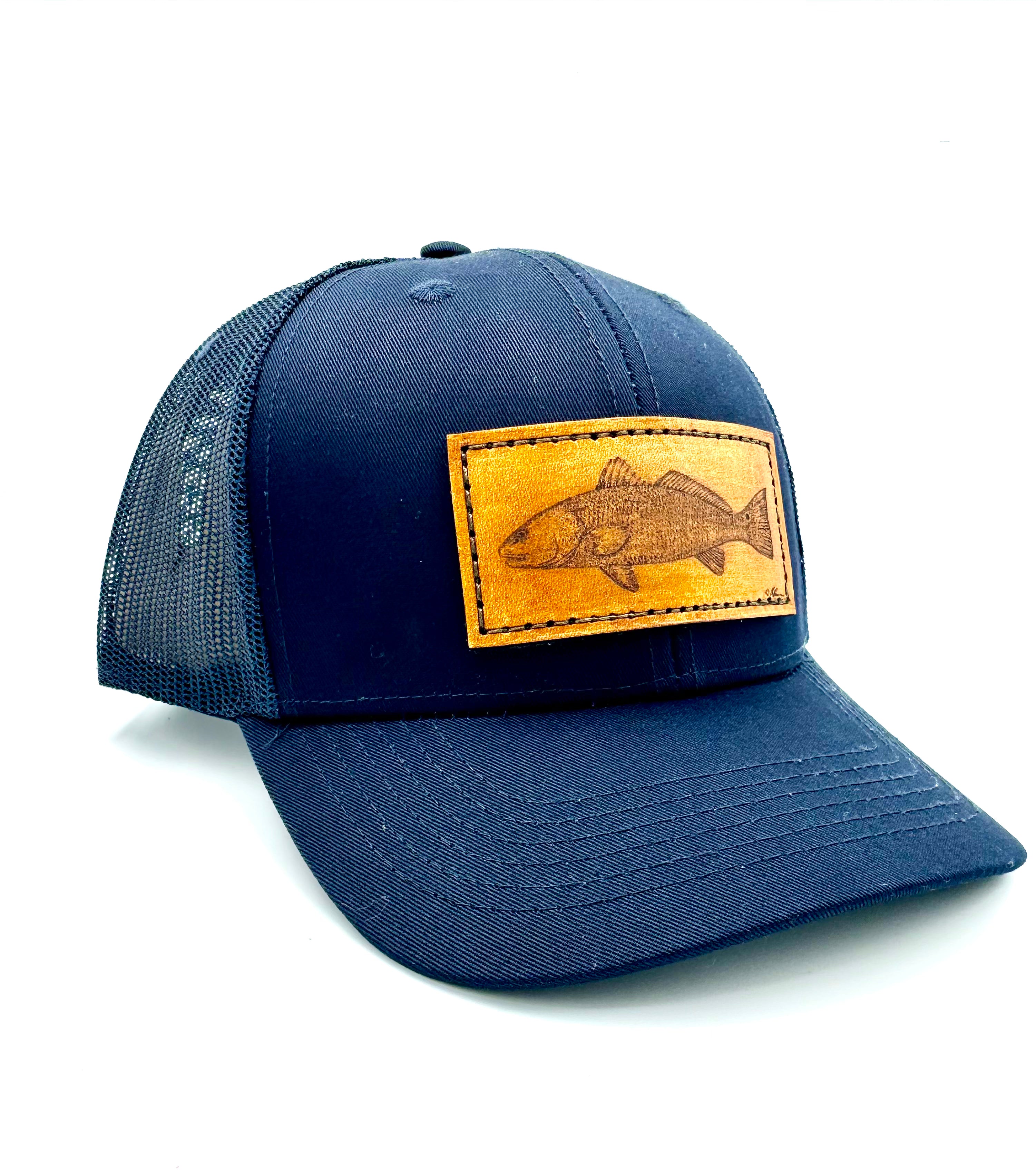 OE - Performance Trucker Hat - Redfish Leather Patch