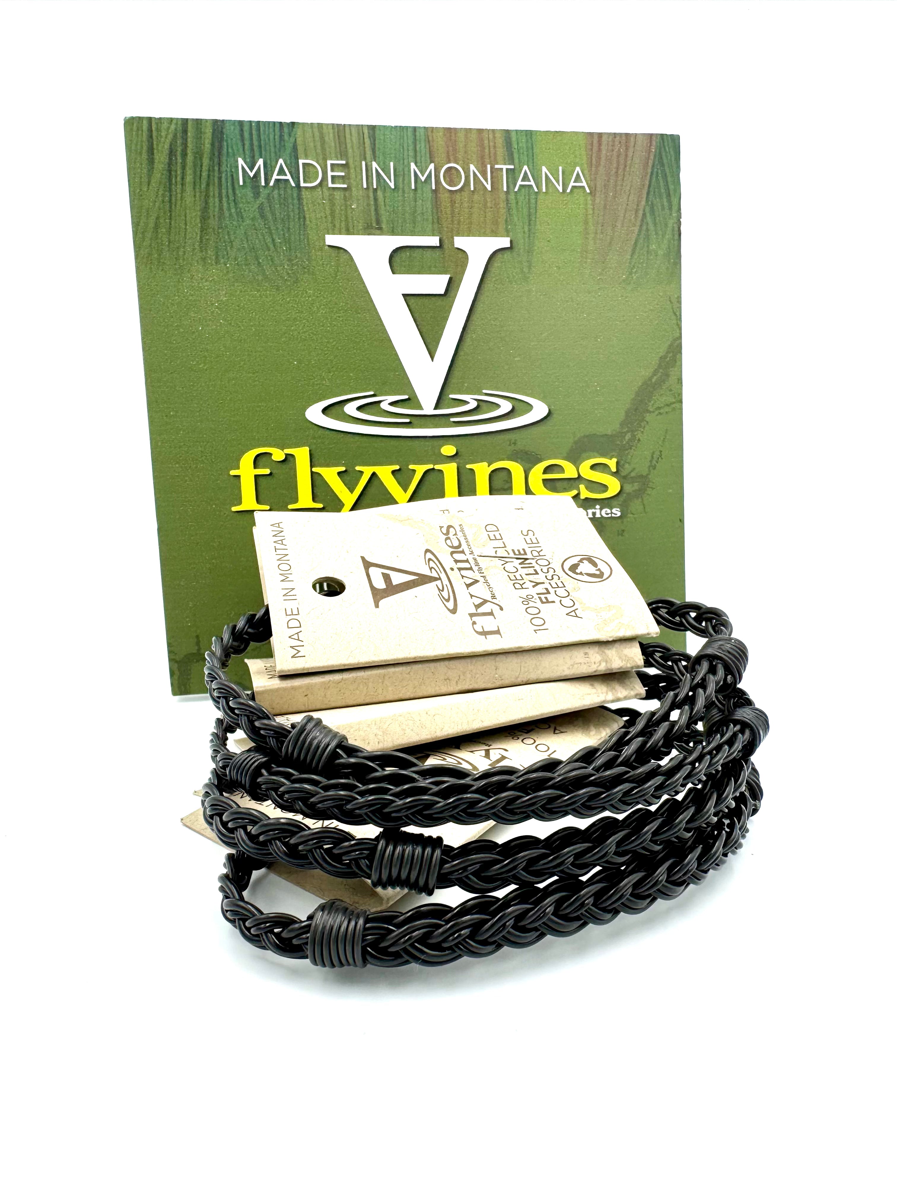 Flyvines Recycled Fly Line Blackout Bracelet