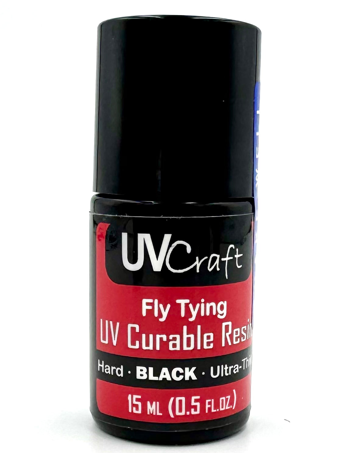 Black Ultra-Thin UV Resin - .5 fl.oz. Brush Bottle