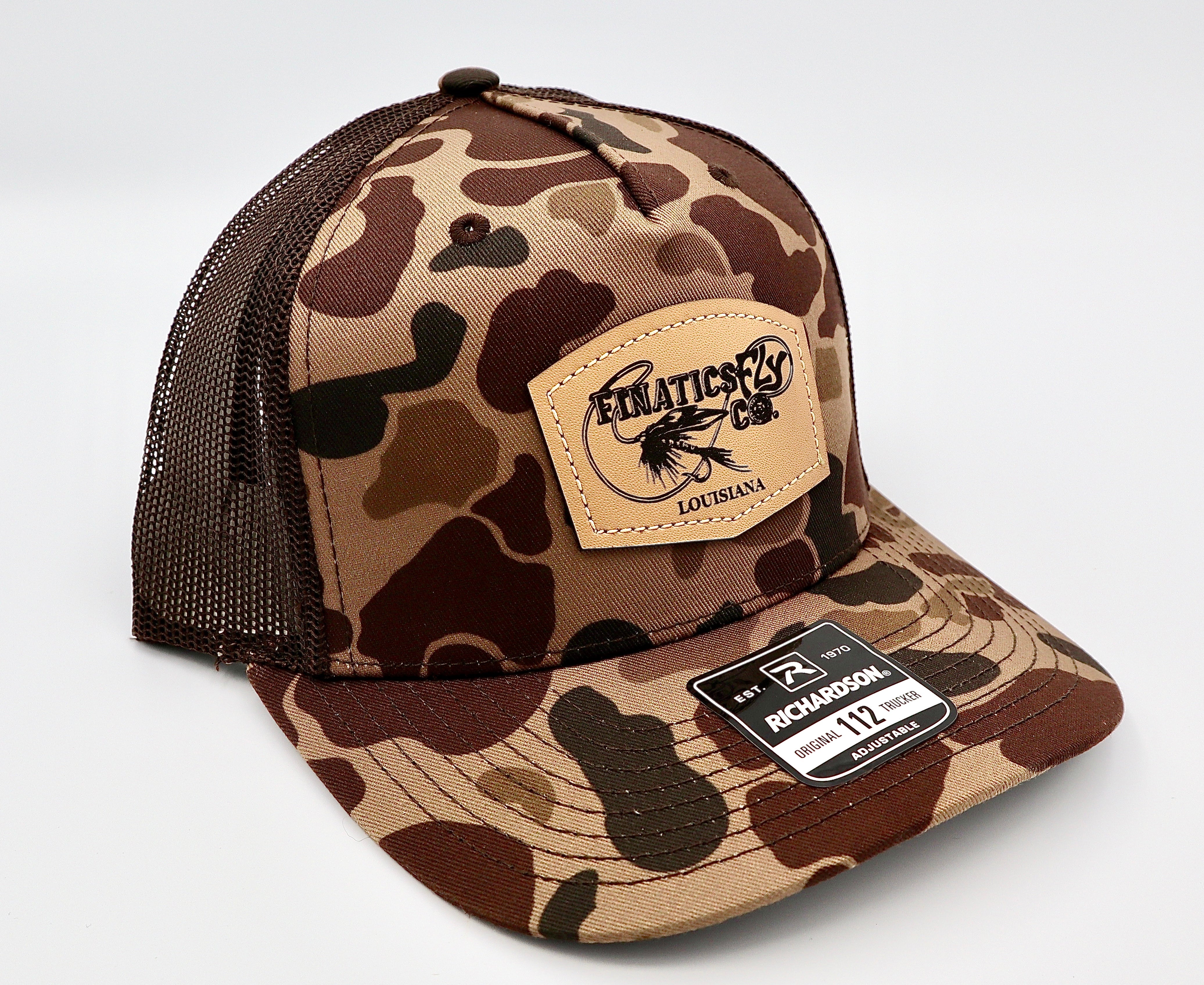 FFC Bark Duck Camo/Brown Leather Patch