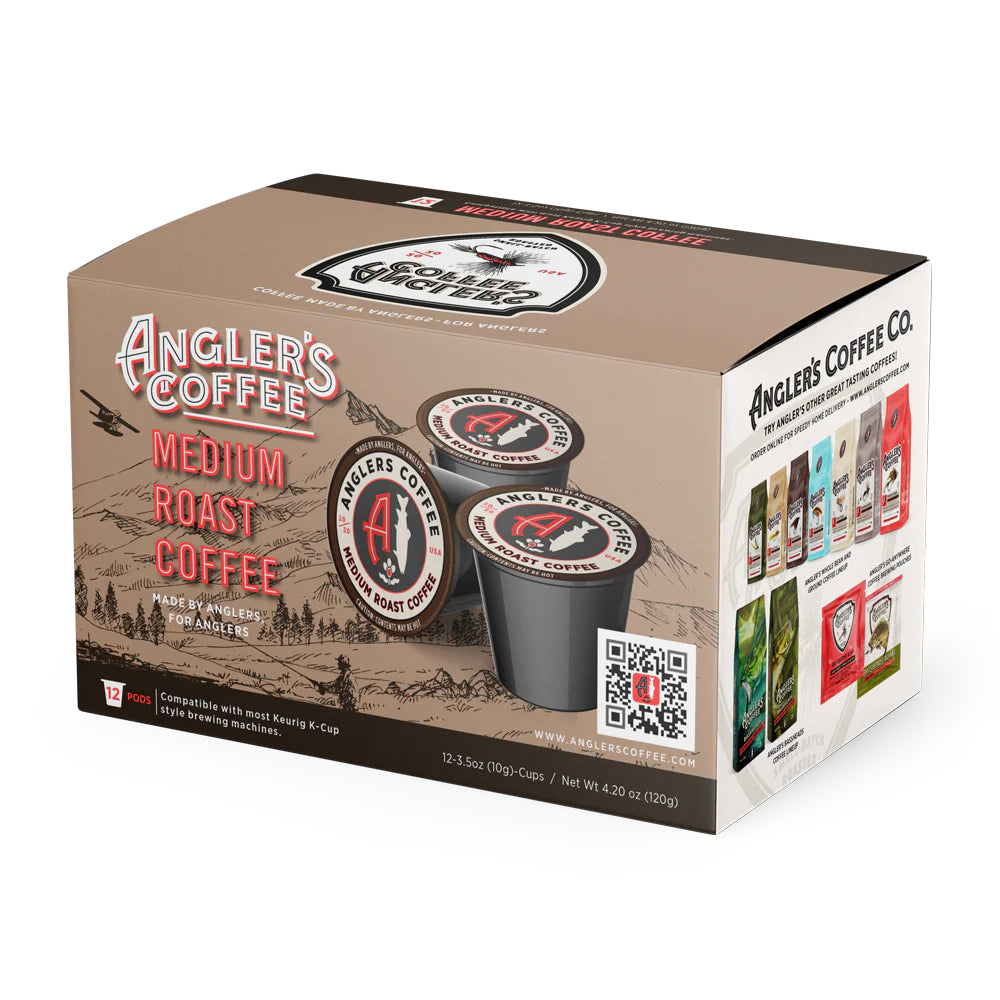 ANGLERS COFFEE SINGLE SERVE COFFEE PODS (MEDIUM ROAST)