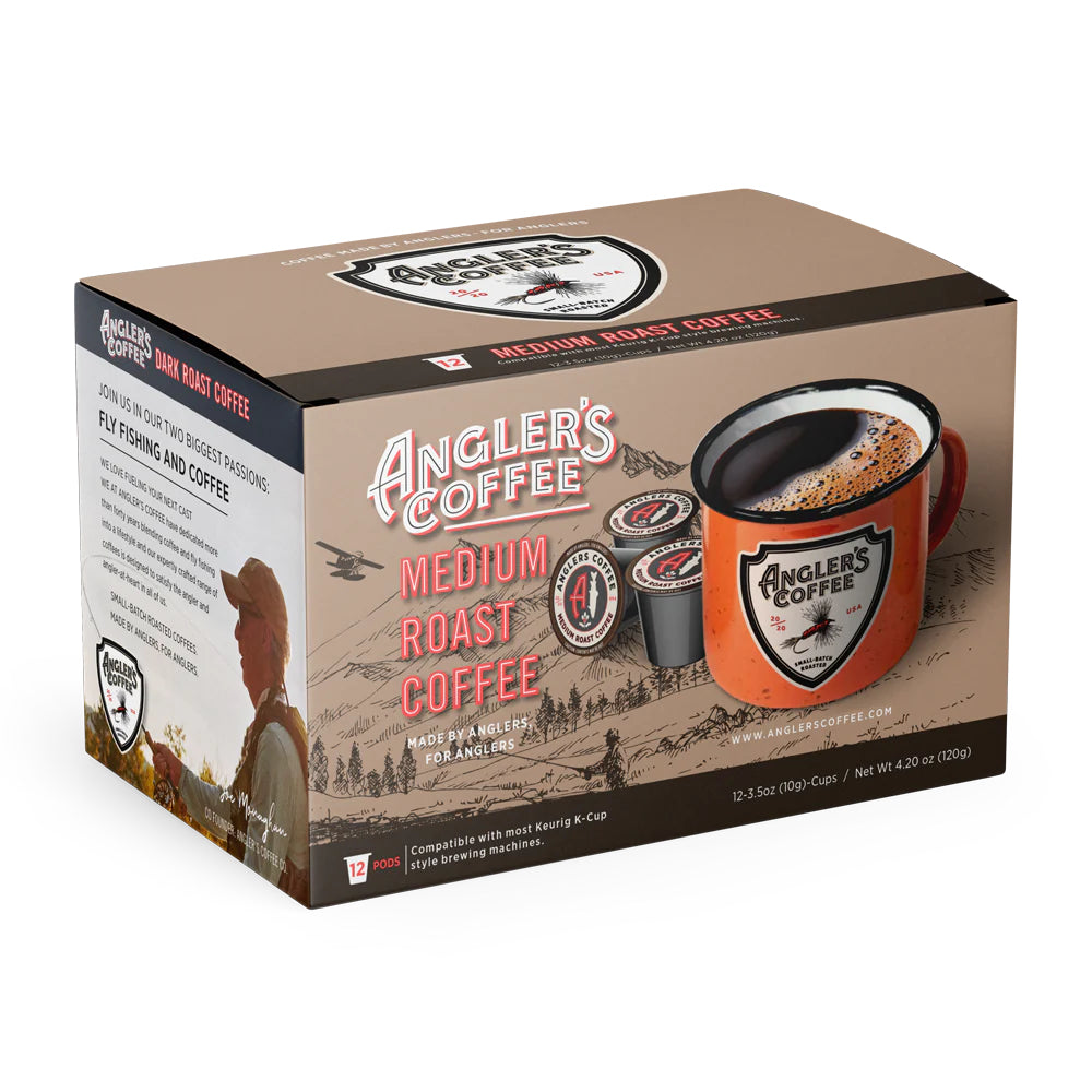 ANGLERS COFFEE SINGLE SERVE COFFEE PODS (MEDIUM ROAST)