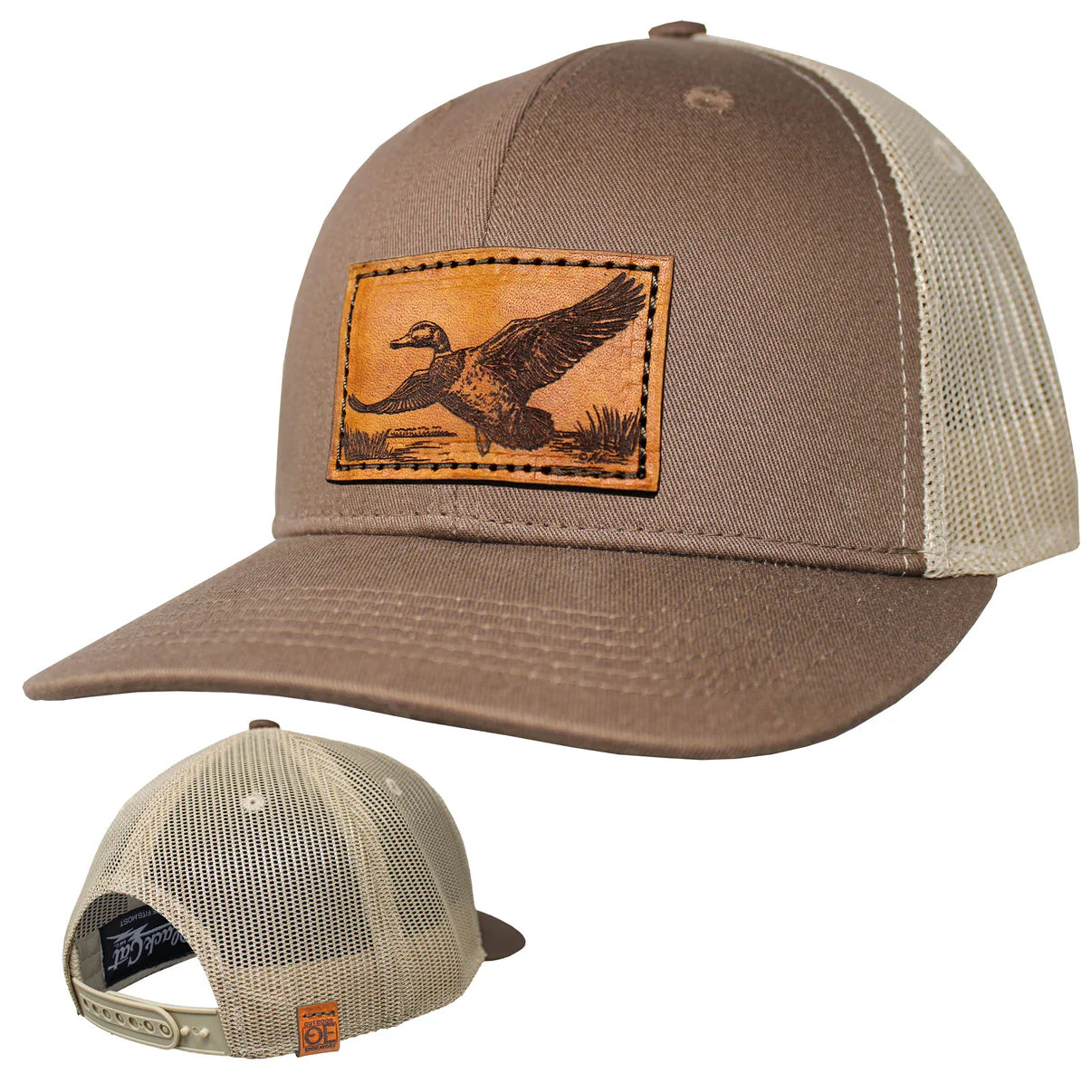 OE - Performance Trucker Hat - Mallard (1) Leather Patch