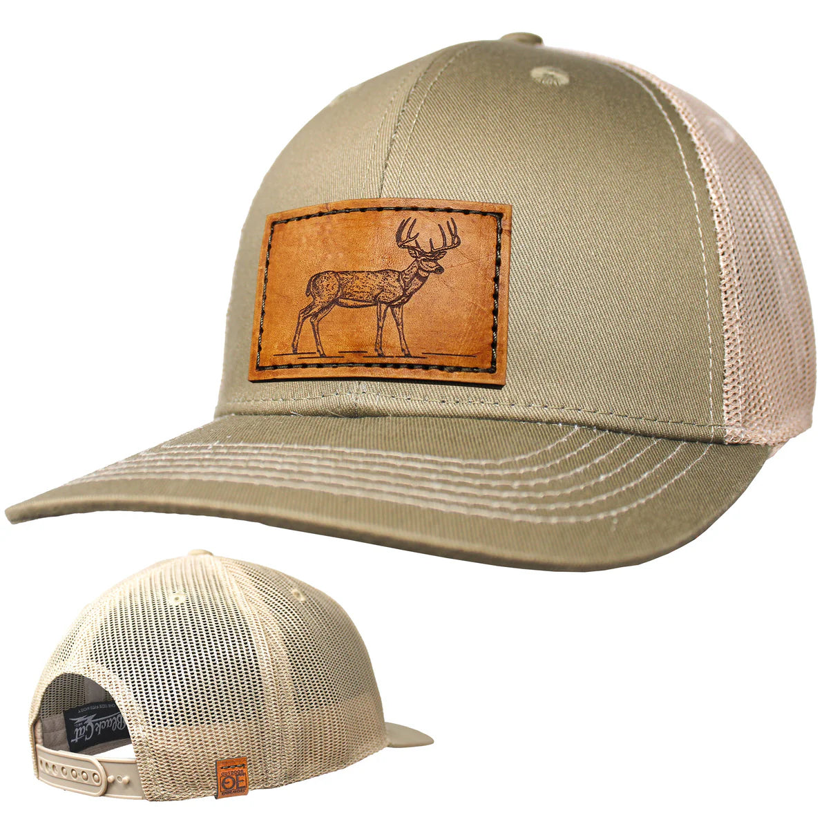 OE - Performance Trucker Hat - Whitetail Buck Leather Patch