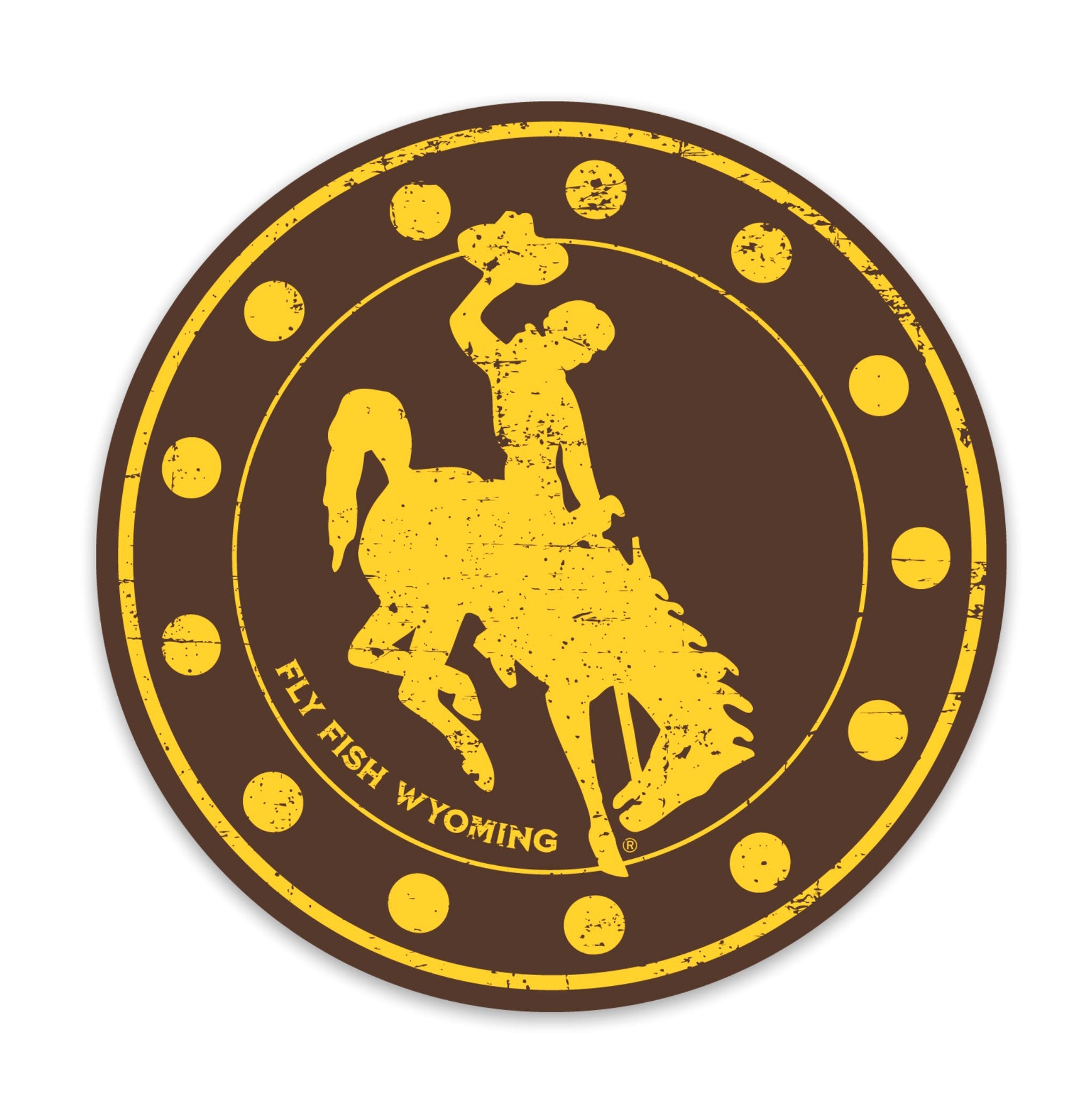 Reel Wyo Bucking Horse Sticker