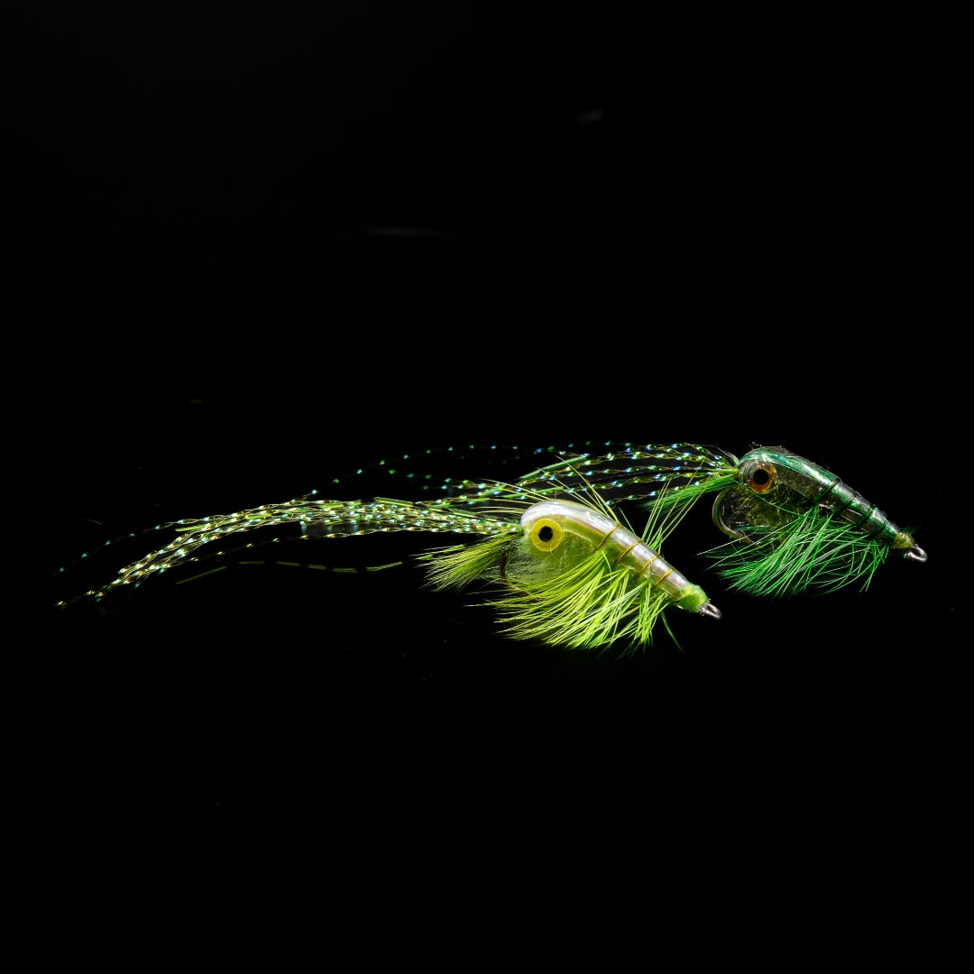 Squish Daddy crab-shrimp hybrid permit and bonefish fly by FINATICS Fly Company