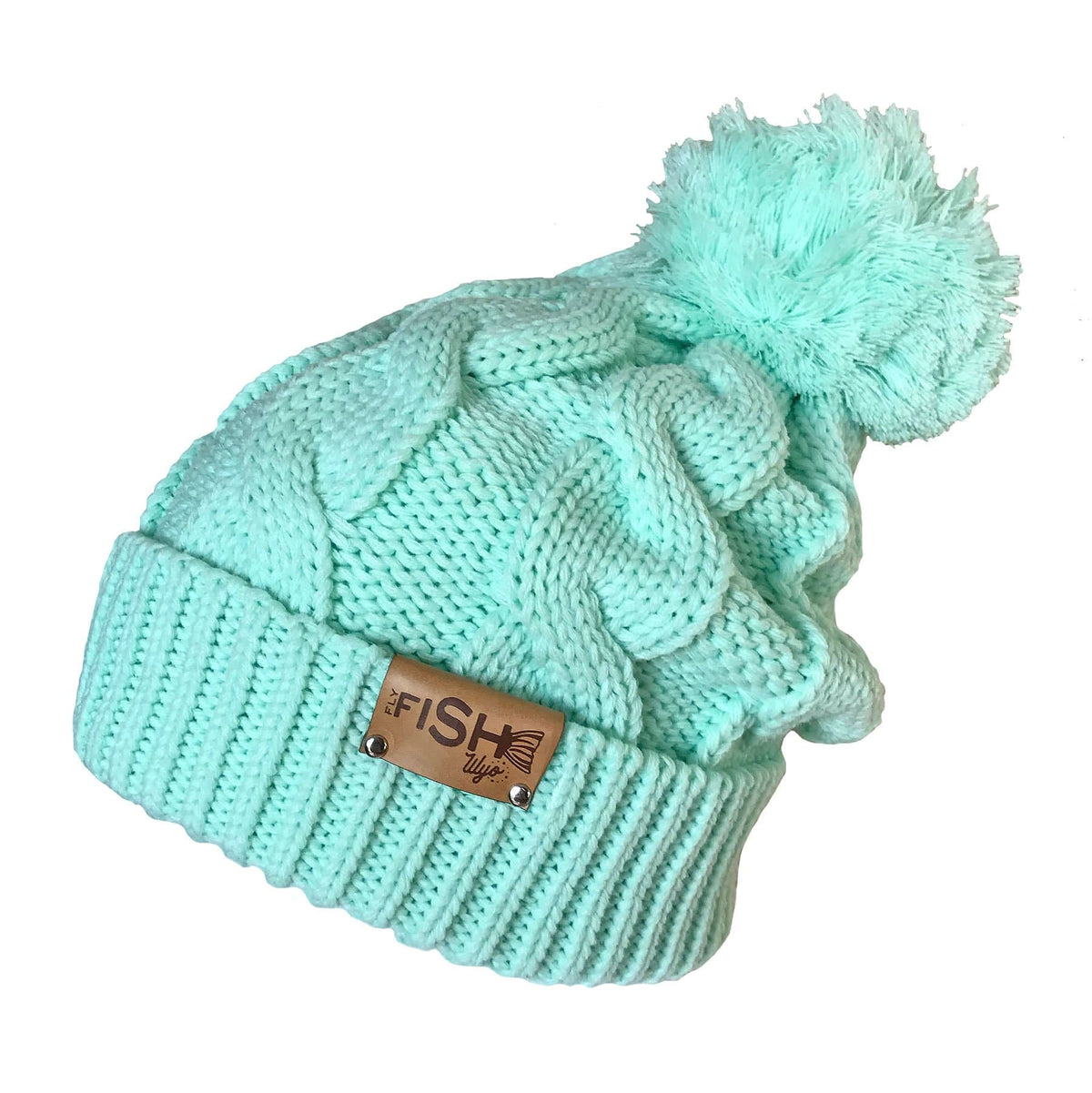 Fishy Cable Knit Beanie