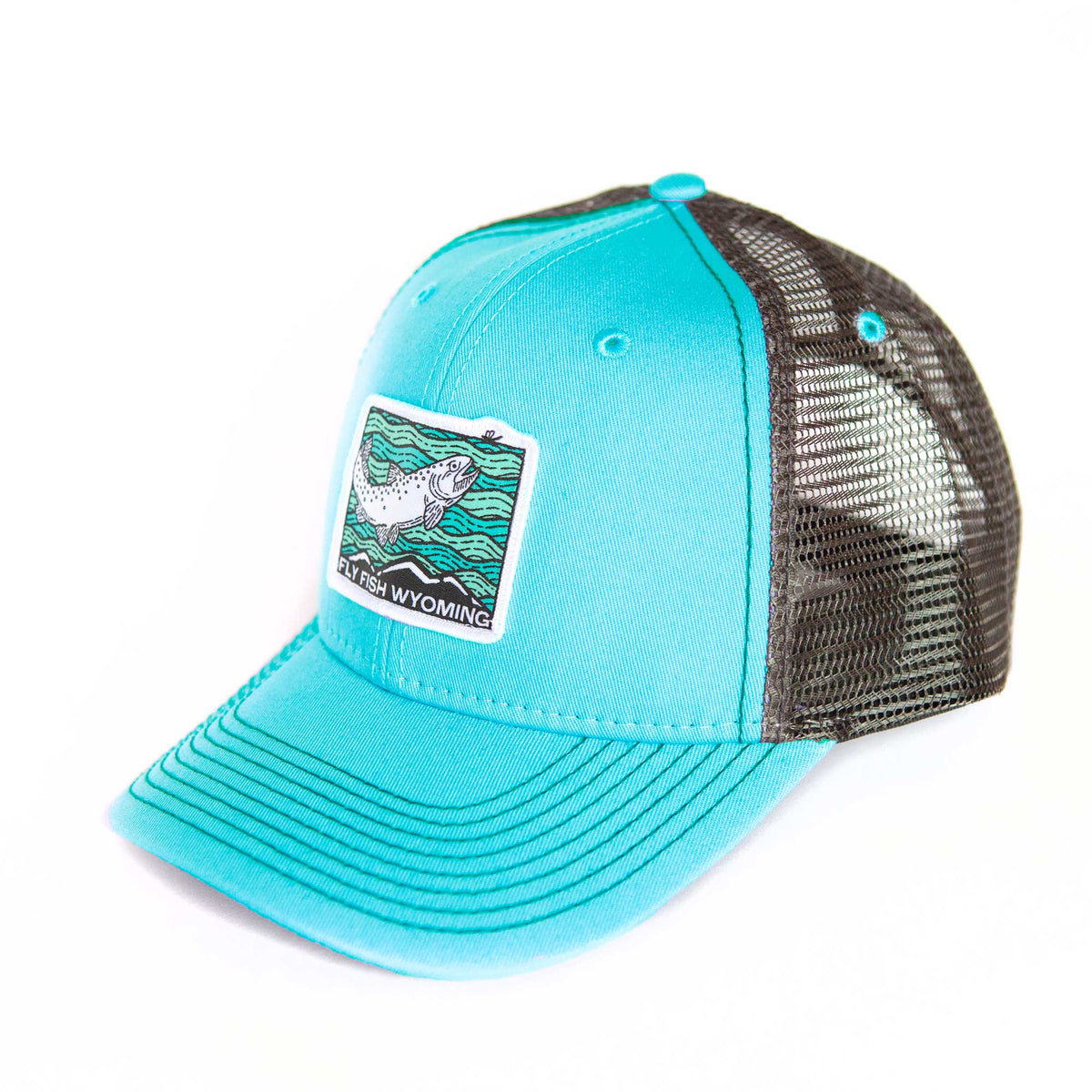 Fish Rising Patch Trucker Hat