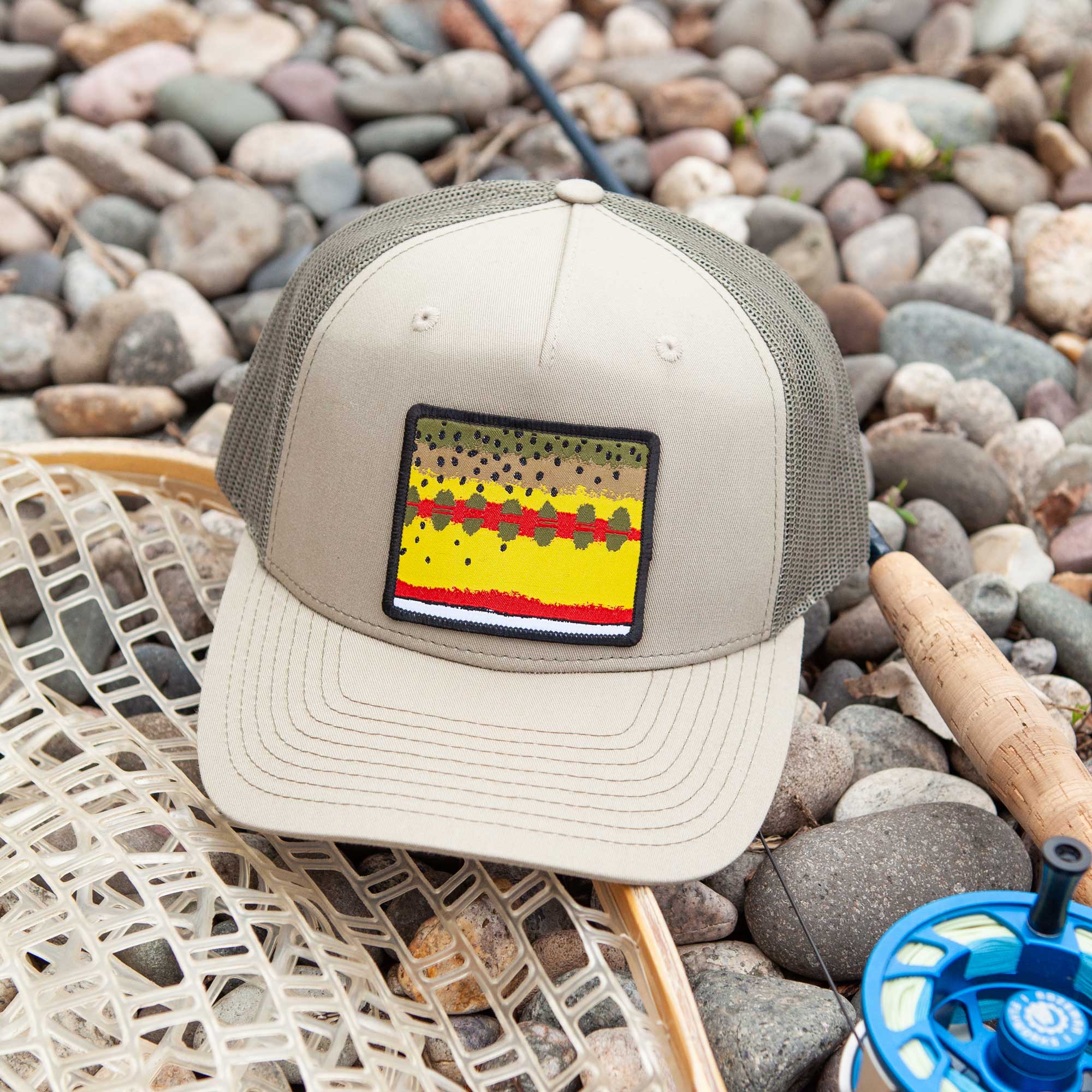 Golden Trout Pattern Patch Hat