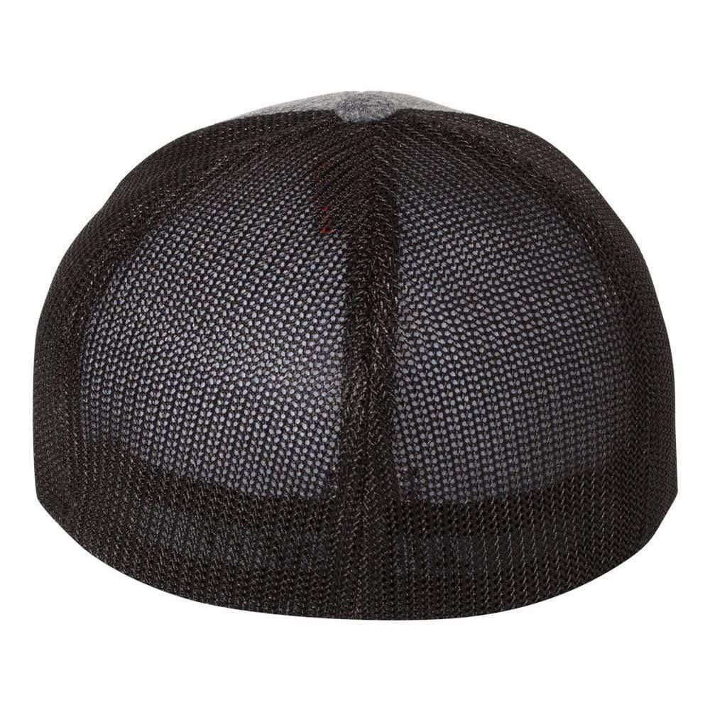 Wyo Fly Bison Flex-Fit Mesh Hat - Heather Gray/Black