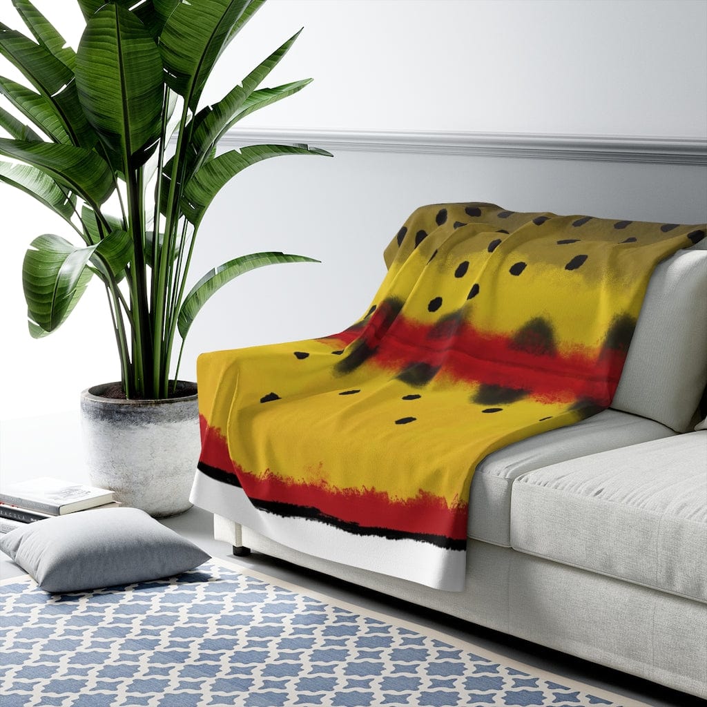 Golden Trout Sherpa Fleece Throw