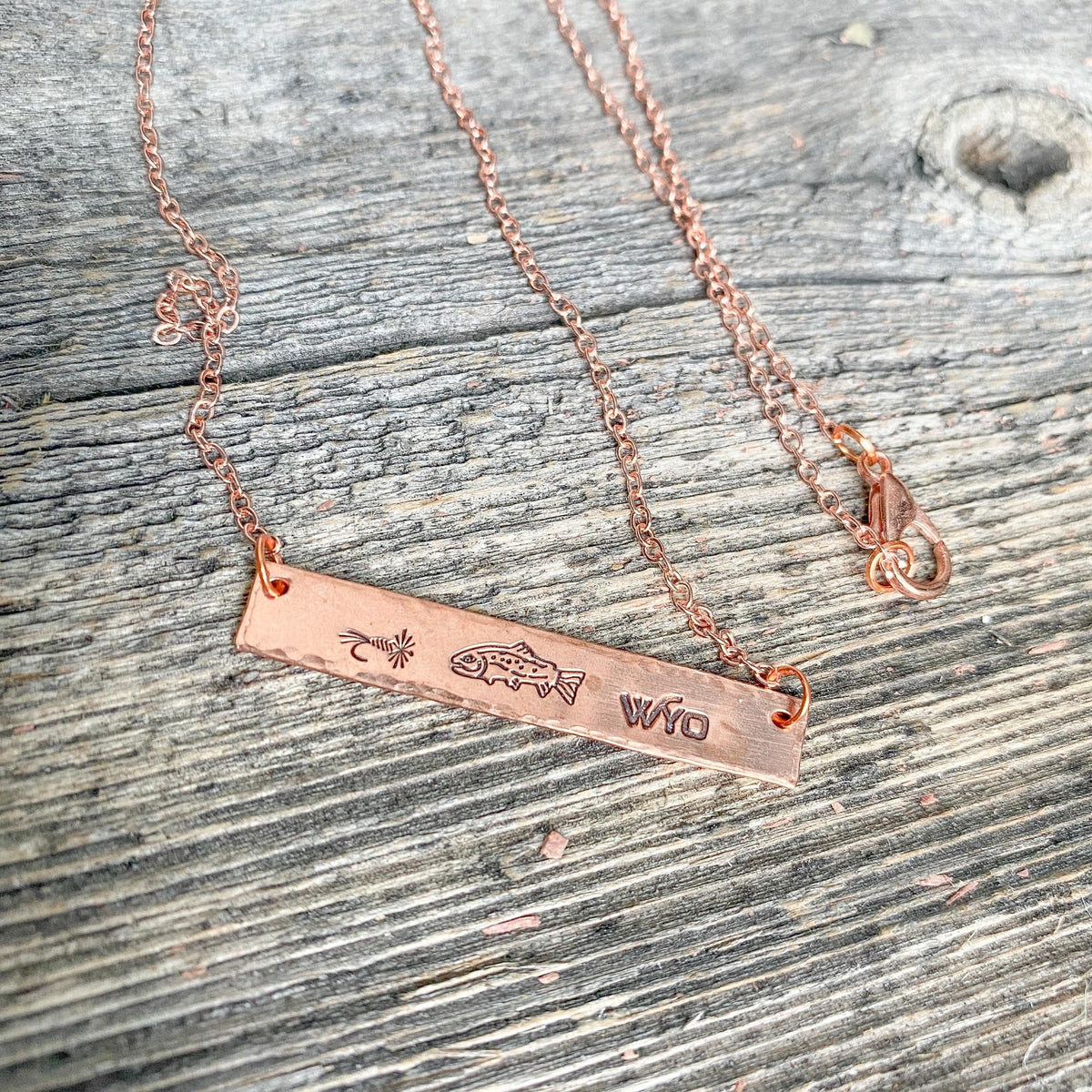 Fly Fish Wyoming Necklace