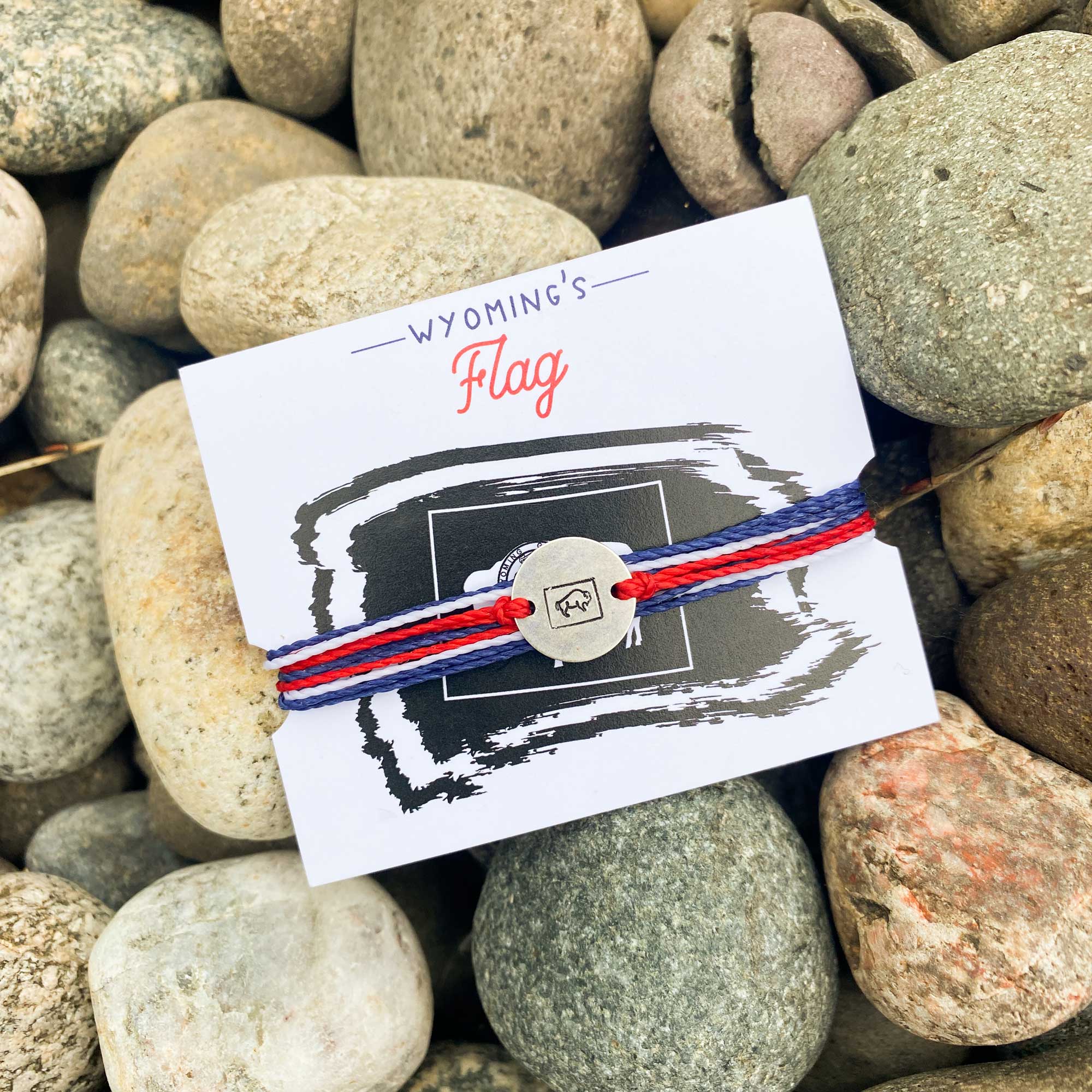 Wyoming Flag Bracelet