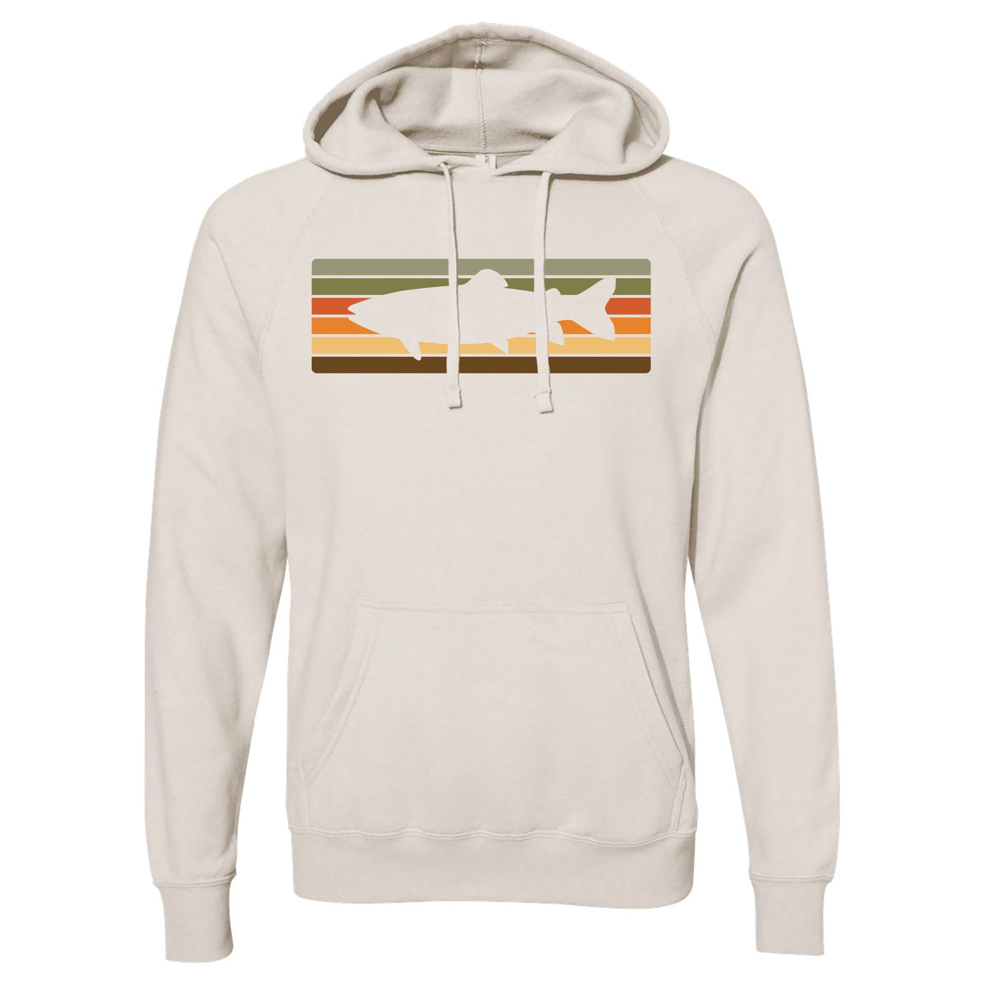 Retro Sunset Trout Hoodie