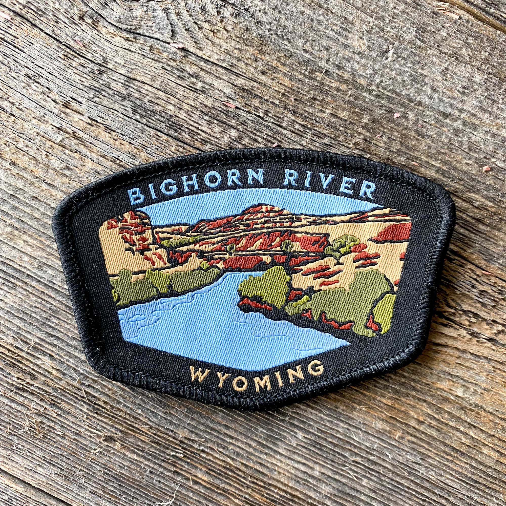 Bighorn River Wyoming Iron-On Patch