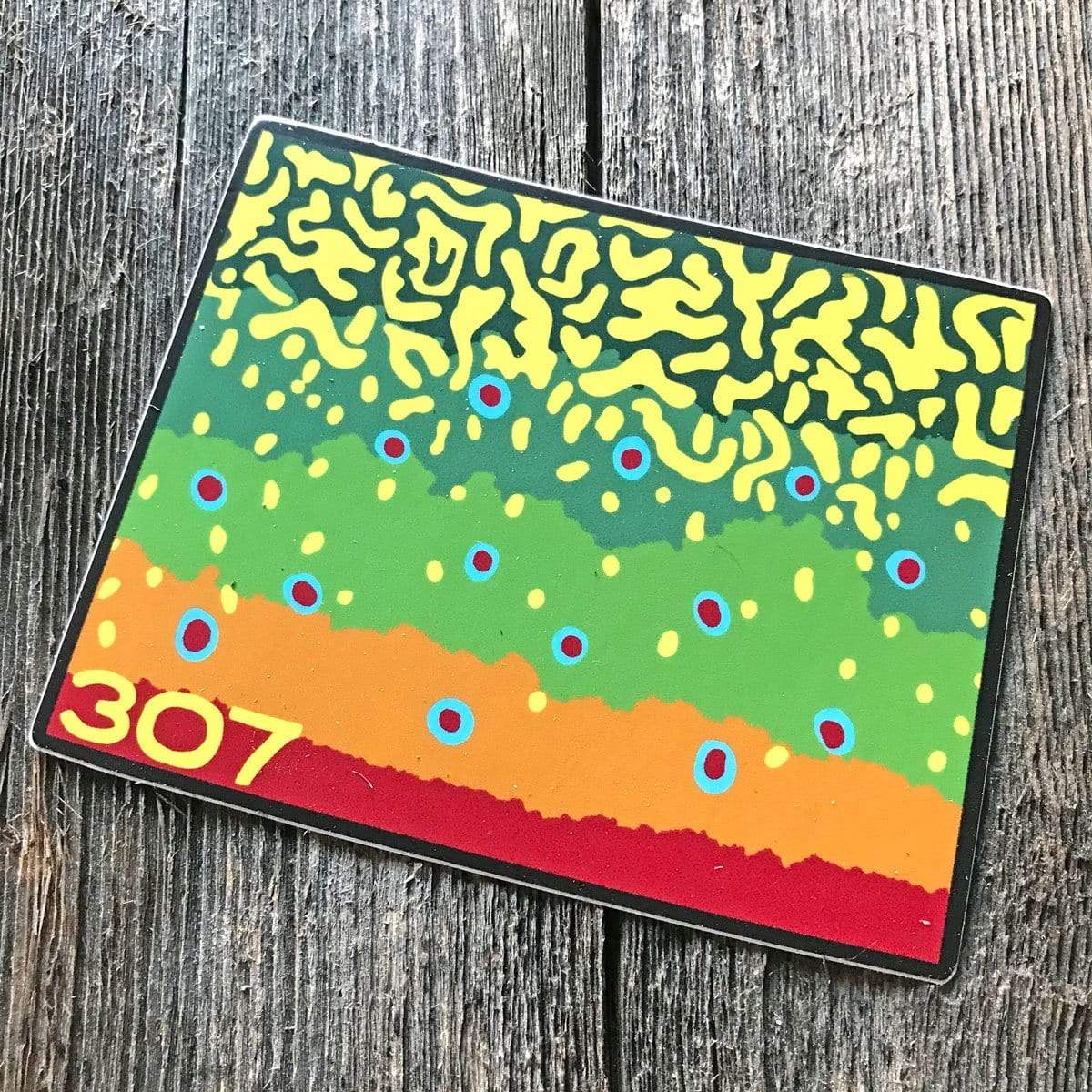 Wyo Brook Trout Pattern Sticker