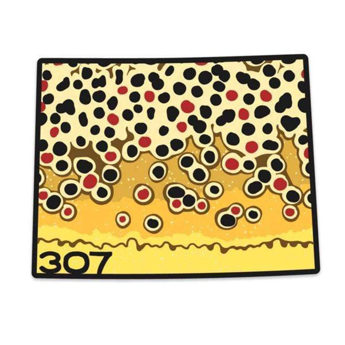 Wyo Brown Trout Pattern Sticker