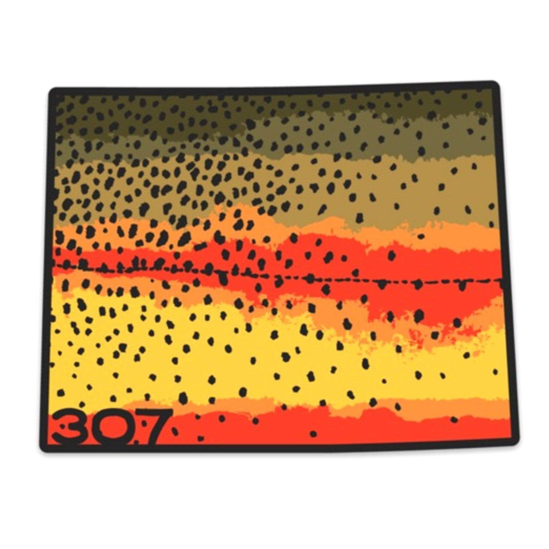 Wyo Cutthroat Trout Pattern Sticker