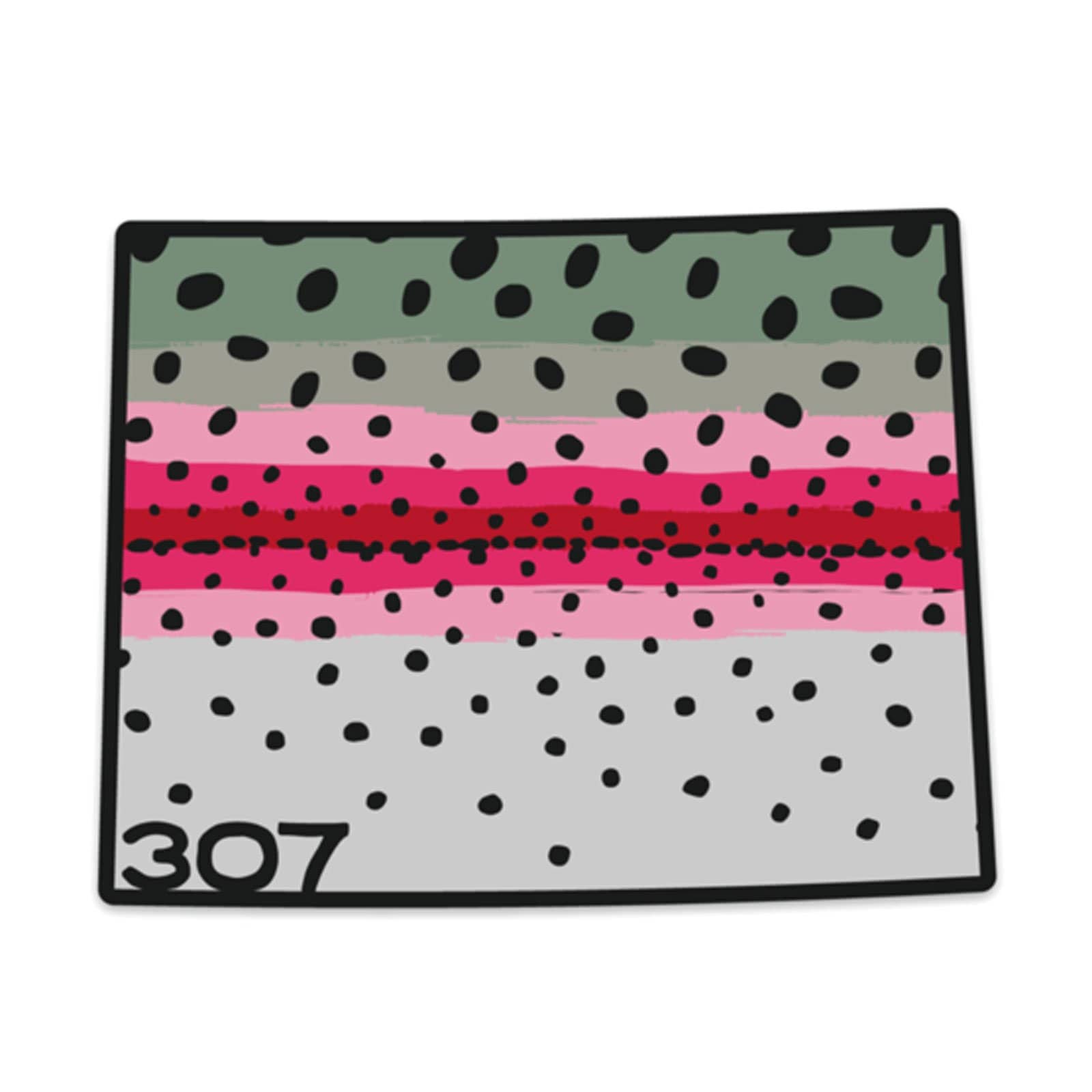 Wyo Rainbow Trout Pattern Sticker