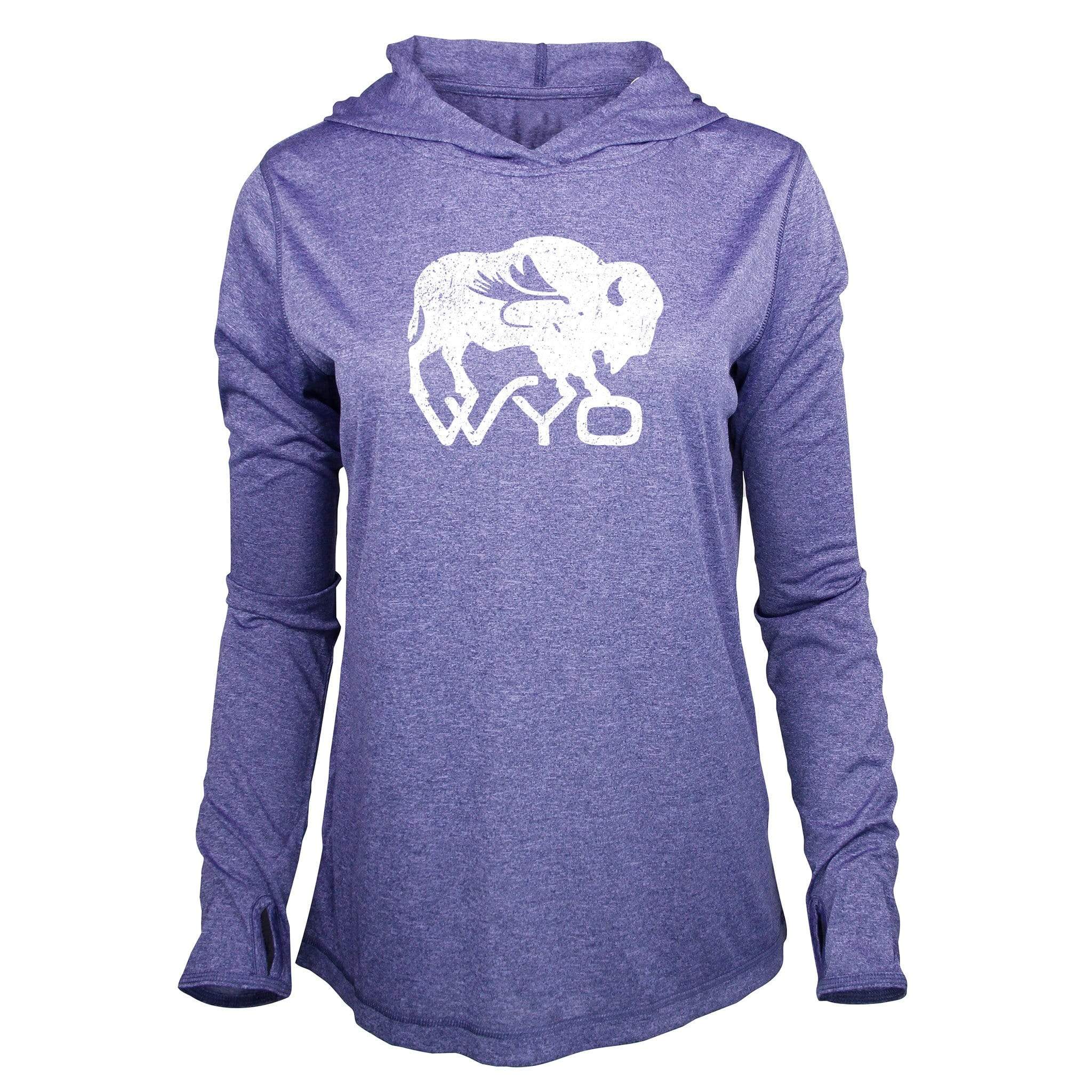 Wyo Fly Bison - Women's Performance Hoodie