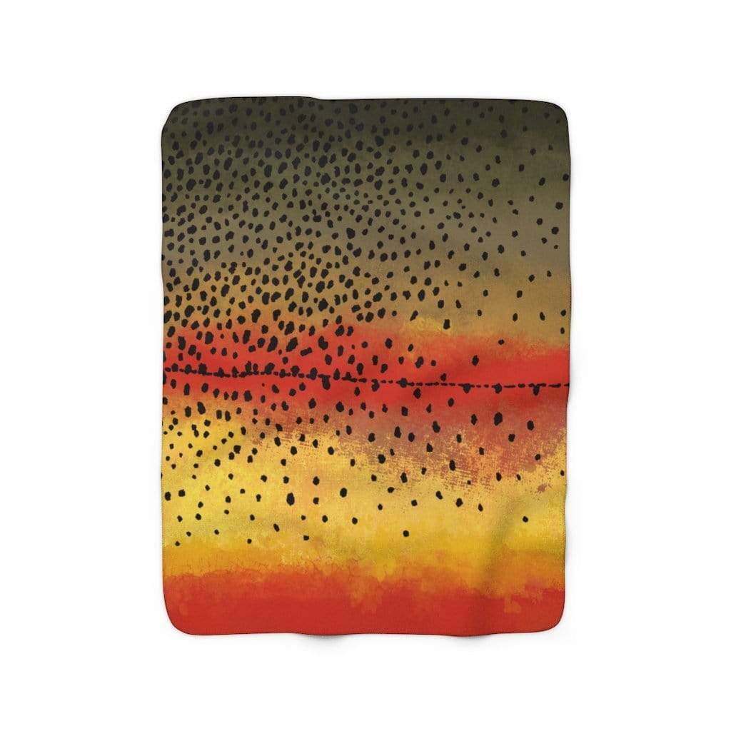Cutthroat Trout Sherpa Fleece Throw